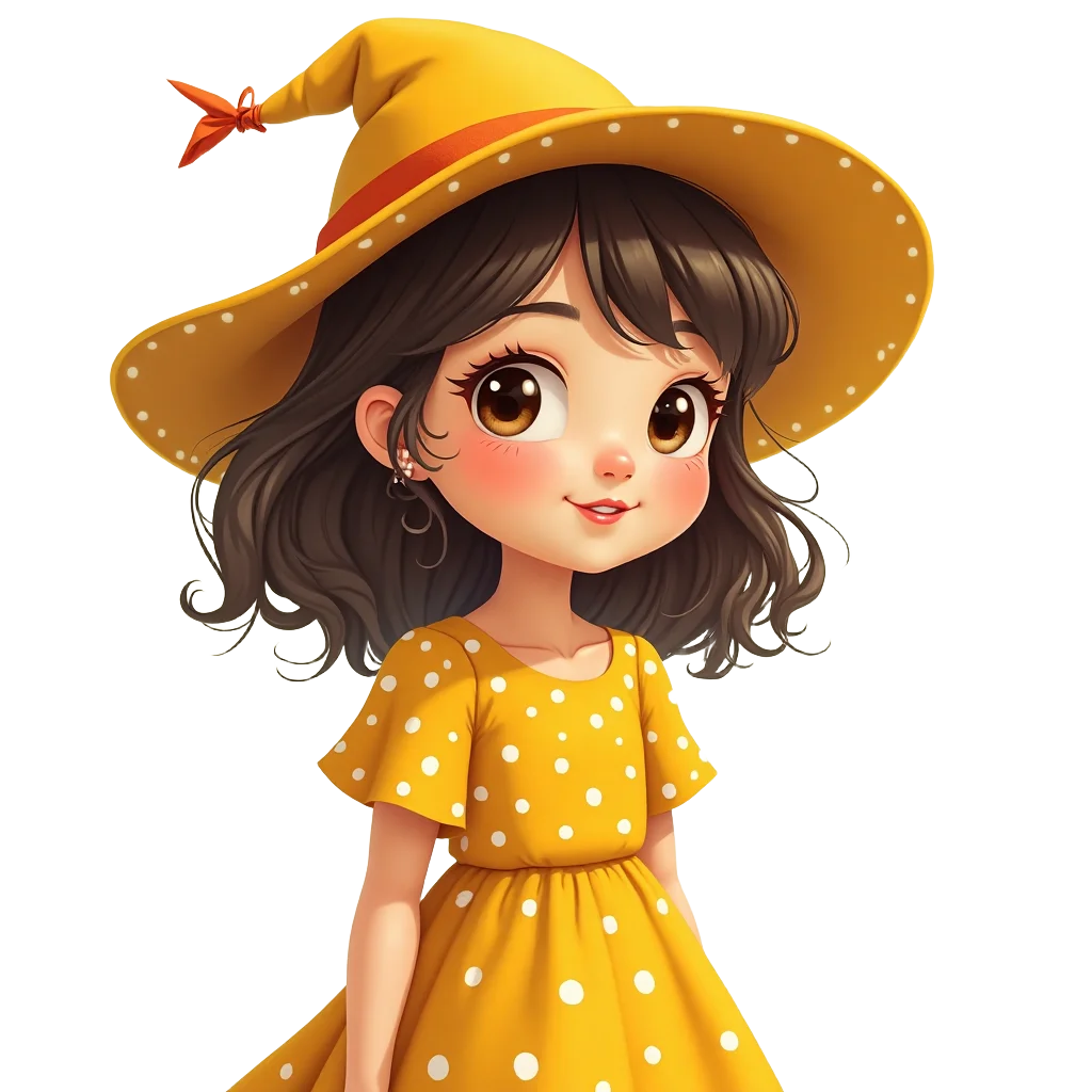 Charming Witch in Yellow